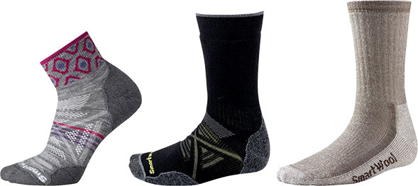 3 types of walking socks